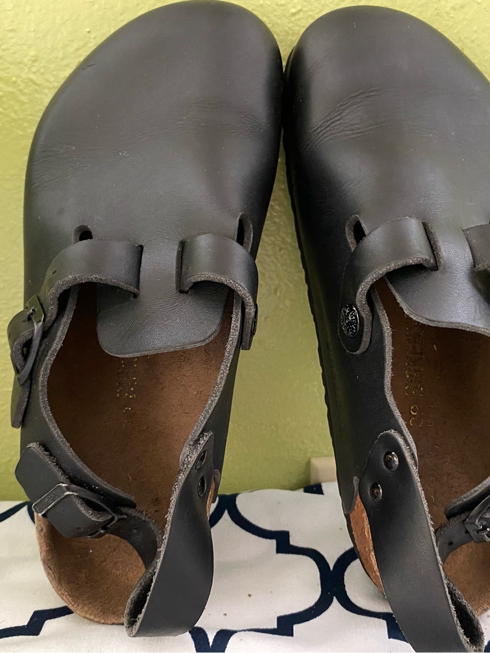 Pre-owned Birkenstock Boston Clog with Strap 39/8 in black sandal Women’s - Picture 11 of 11